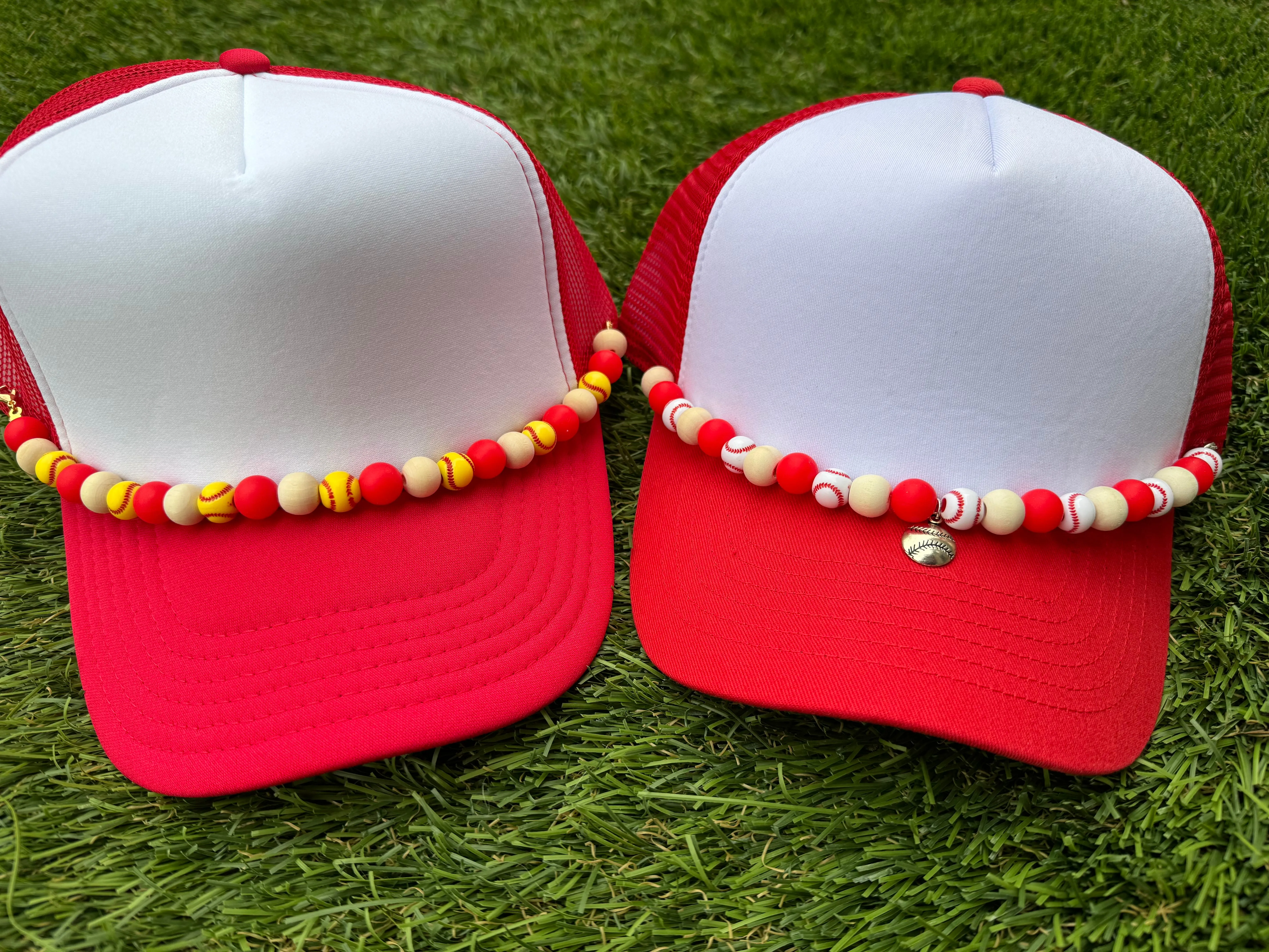 Baseball BEAD CHAINS for Trucker Hats