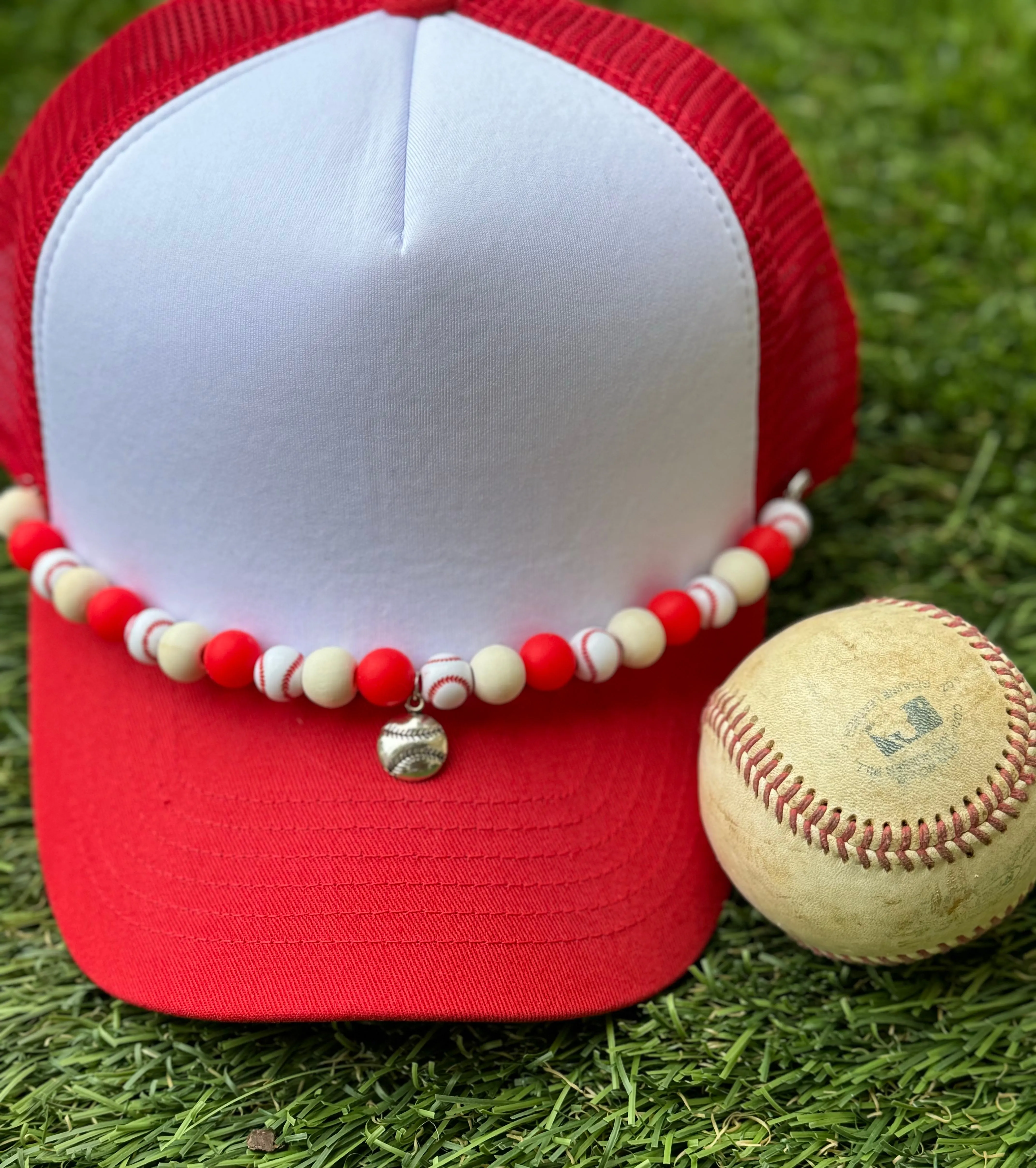 Baseball BEAD CHAINS for Trucker Hats