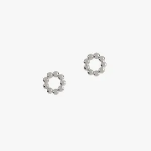 Beaded Studs Silver