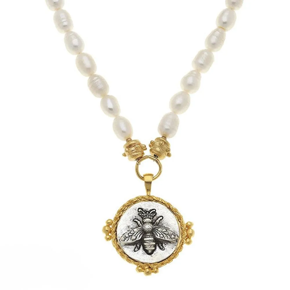 Bee intaglio Pendant Necklace