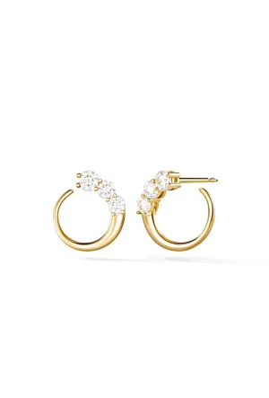 Bridal Crystal Circular Curve Studs