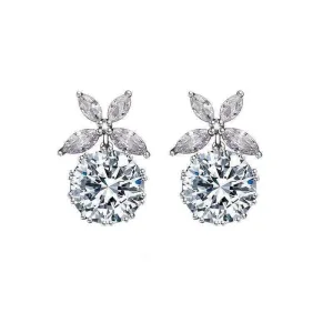 Bridal Silver Tie The Knot Studs