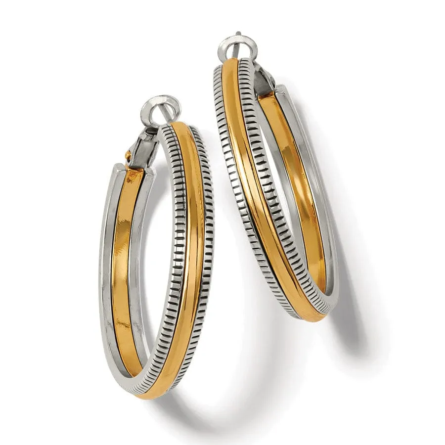 Brighton | Interlock Heirloom Two Tone Hoop Earrings
