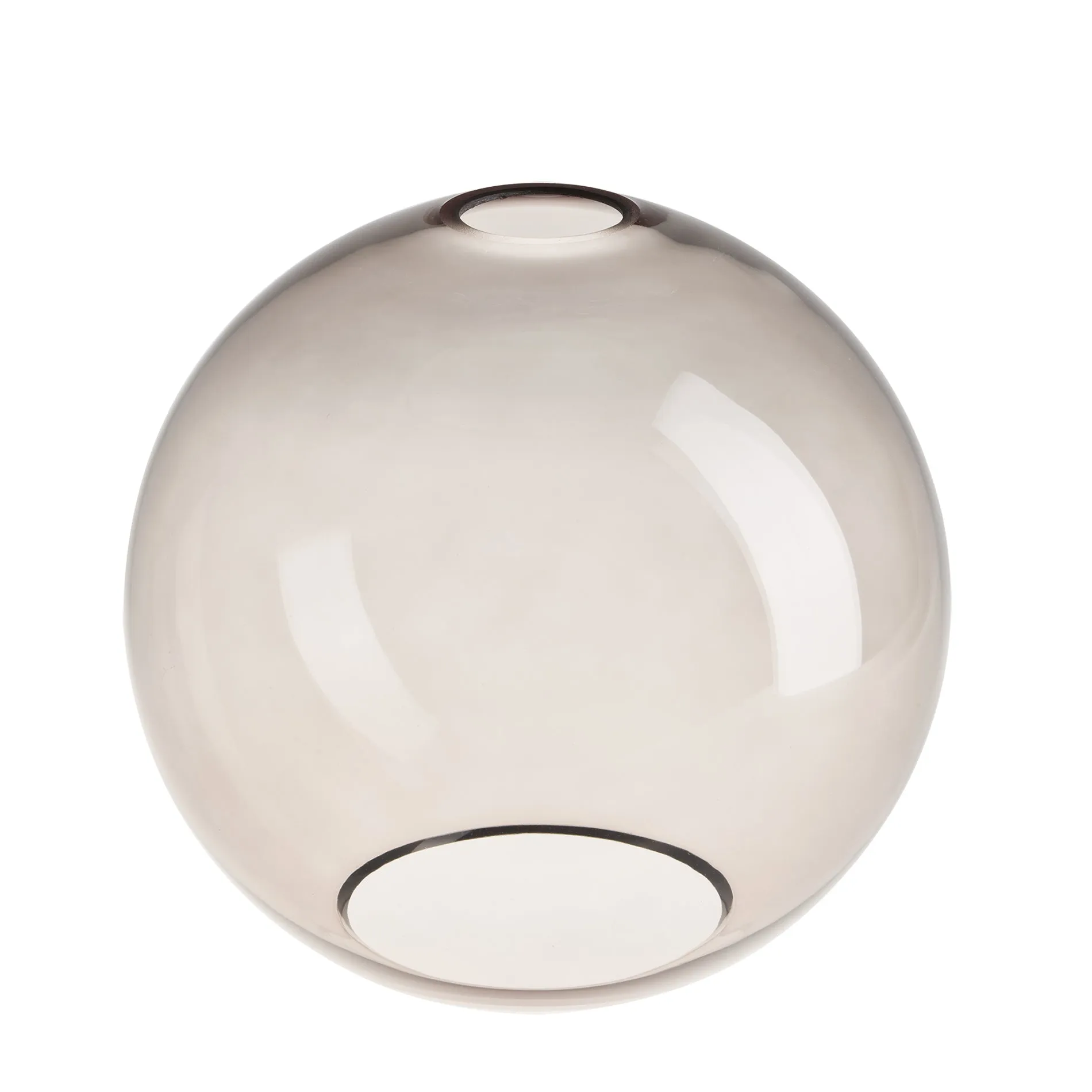 Brooklyn Smoked Glass Globe Pendant - 9 Inch - Mocha