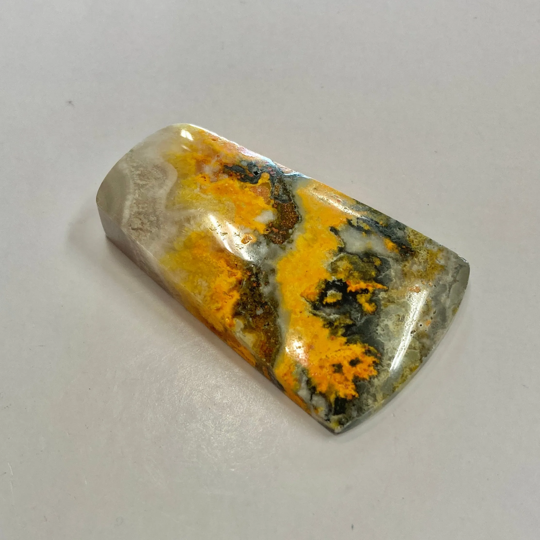 Bumblebee Jasper Tapered Baguette Cut Cabochon