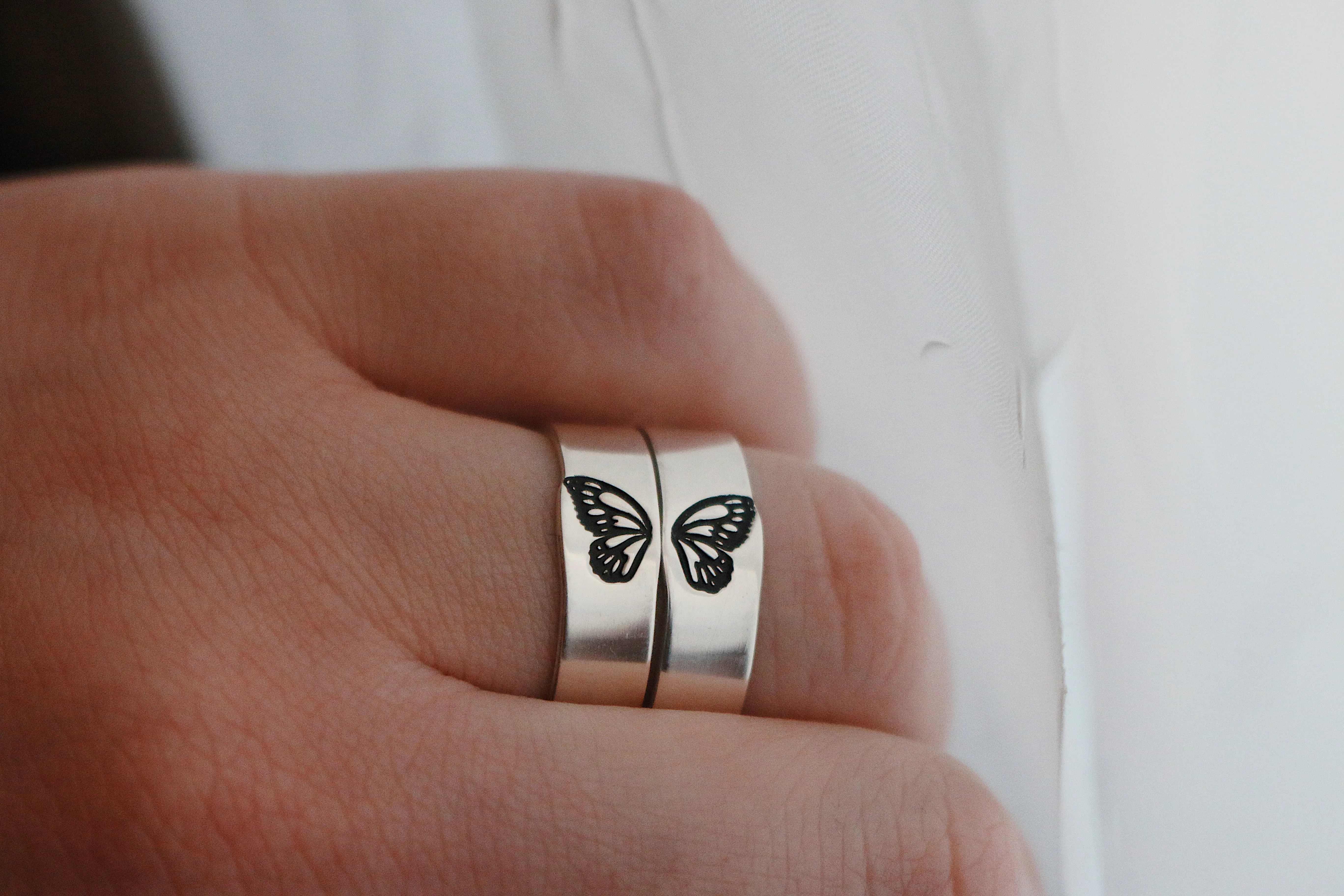 Butterfly Ring Set