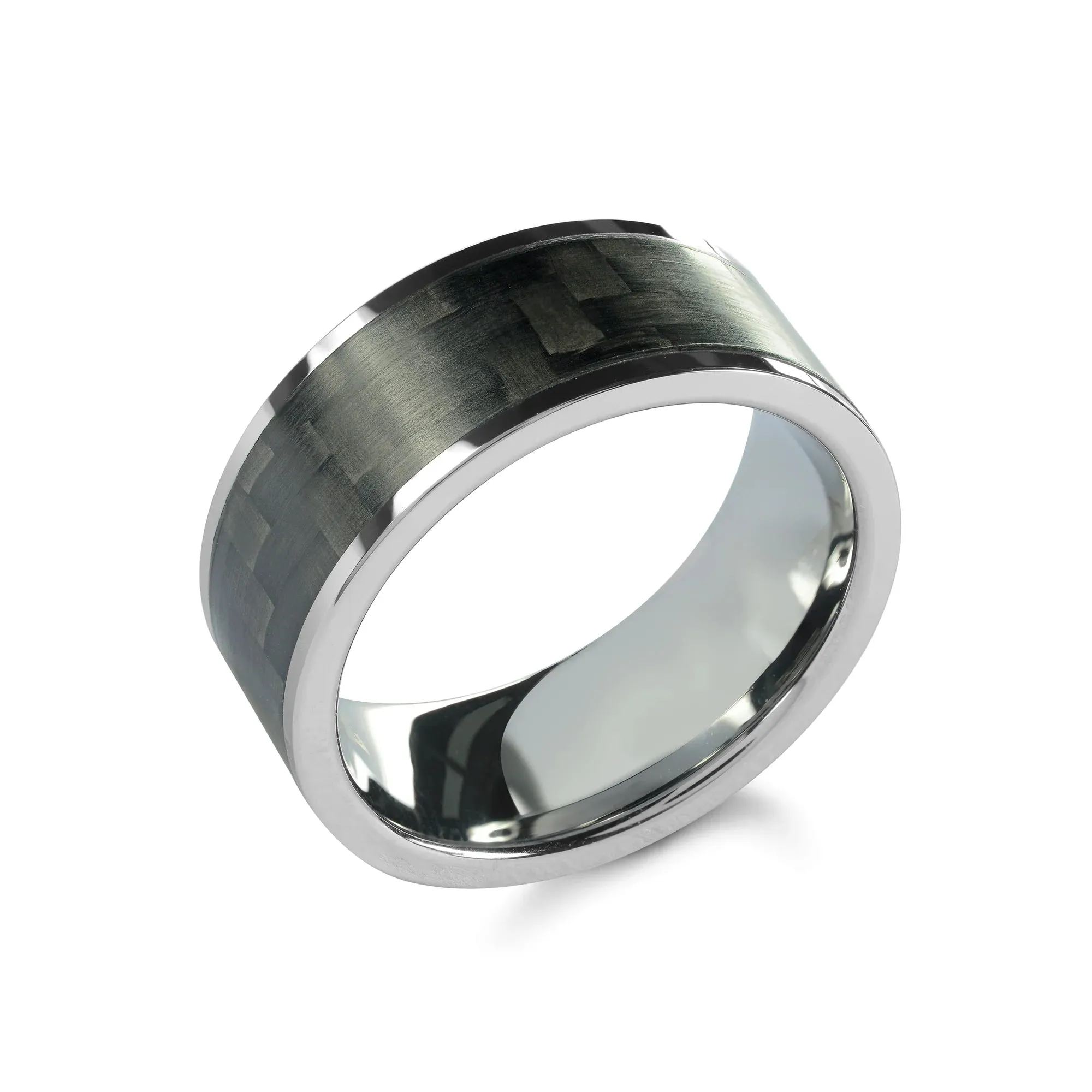 Calix Tungsten Carbide Carbon Fiber 9MM Ring | Italgem Steel