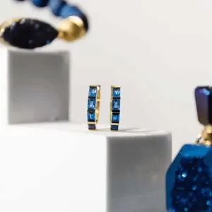 Capri Single Tone Huggies Earrings