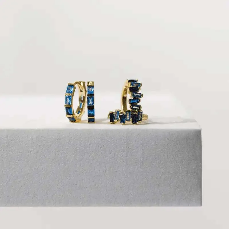 Capri Single Tone Huggies Earrings