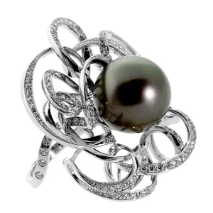Chanel Perles White Gold Diamond Cocktail Ring