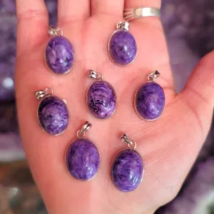 Charoite Pendant for Connection with the Divine Source and your Higher Self