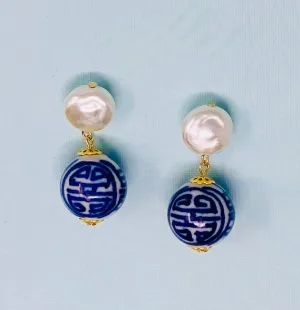 China Blue Earrings