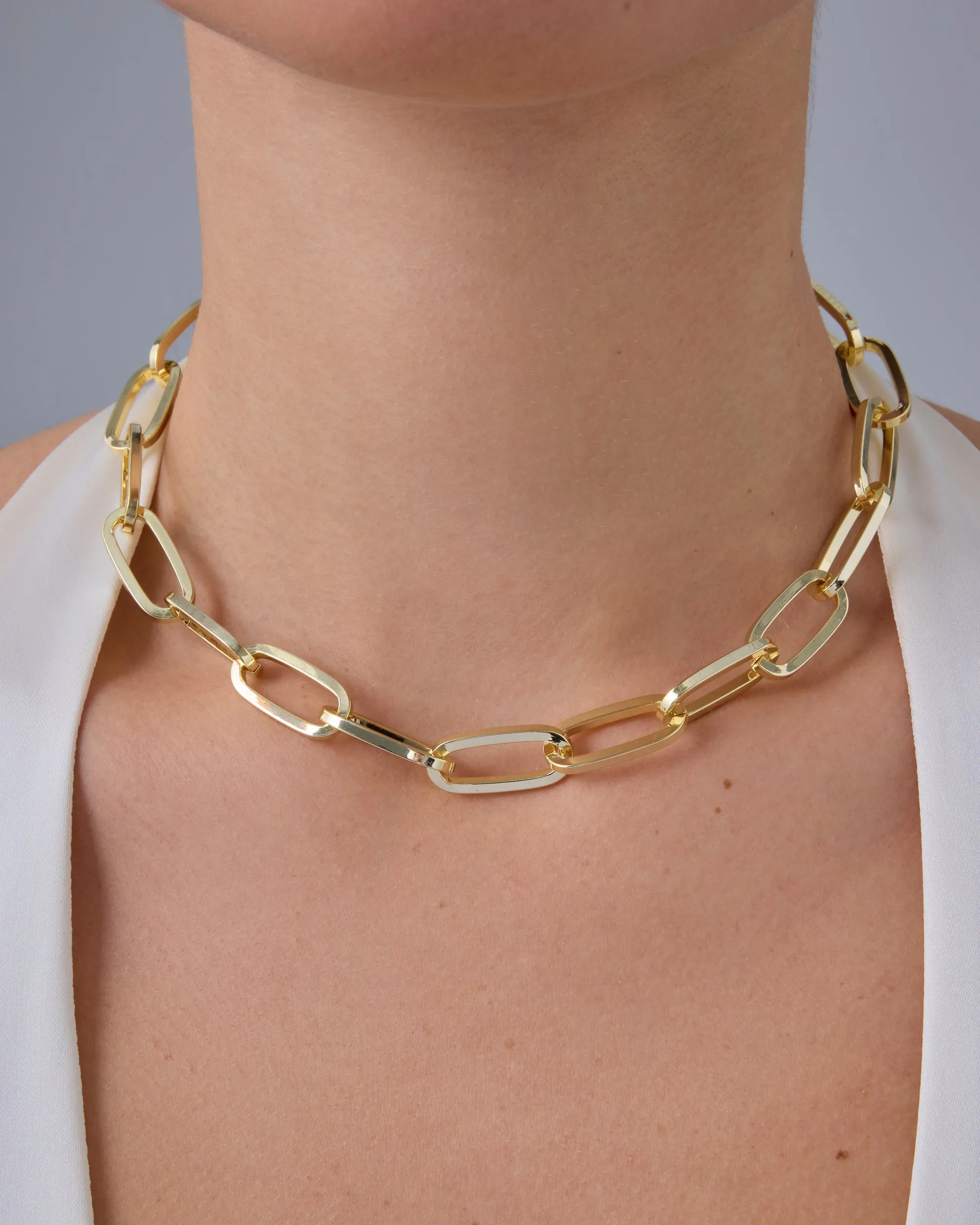 Chunky Paperclip Chain Necklace