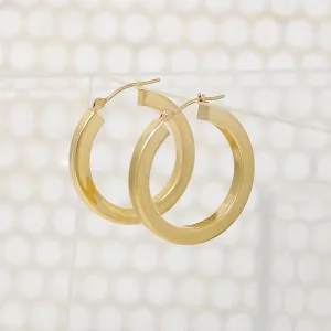 Classic 14k Gold Hoop Earrings