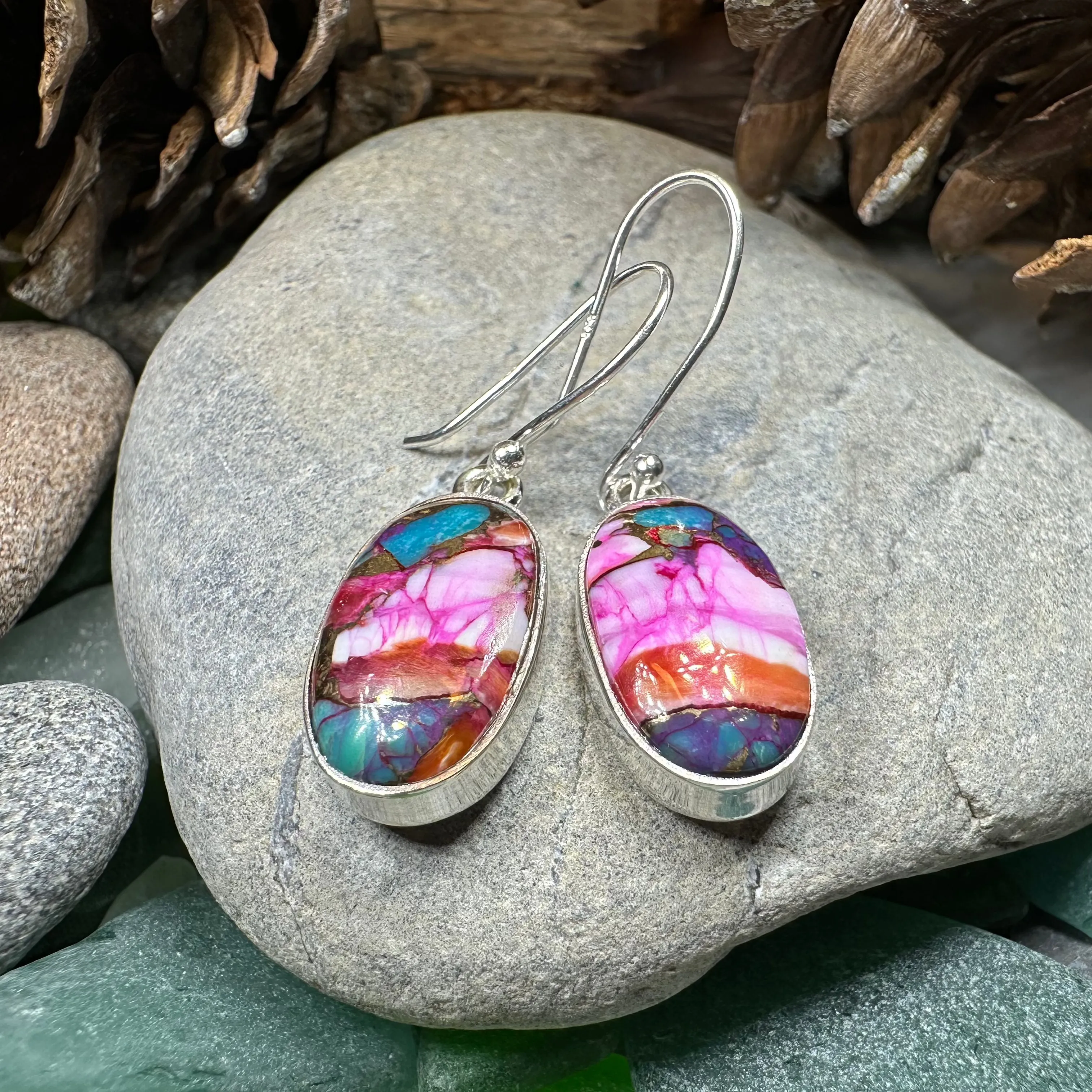 Classic Copper Turquoise Earrings