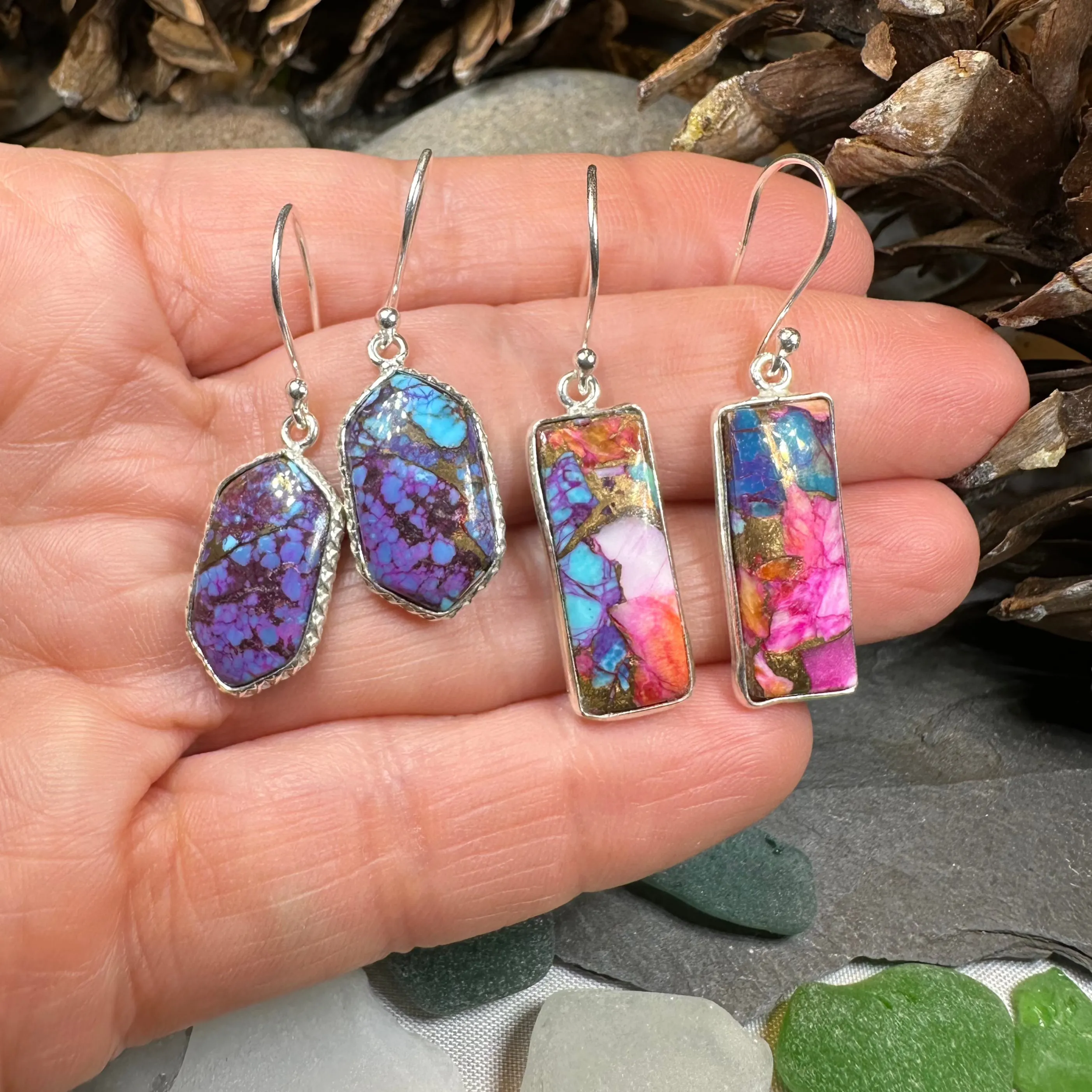 Classic Copper Turquoise Earrings