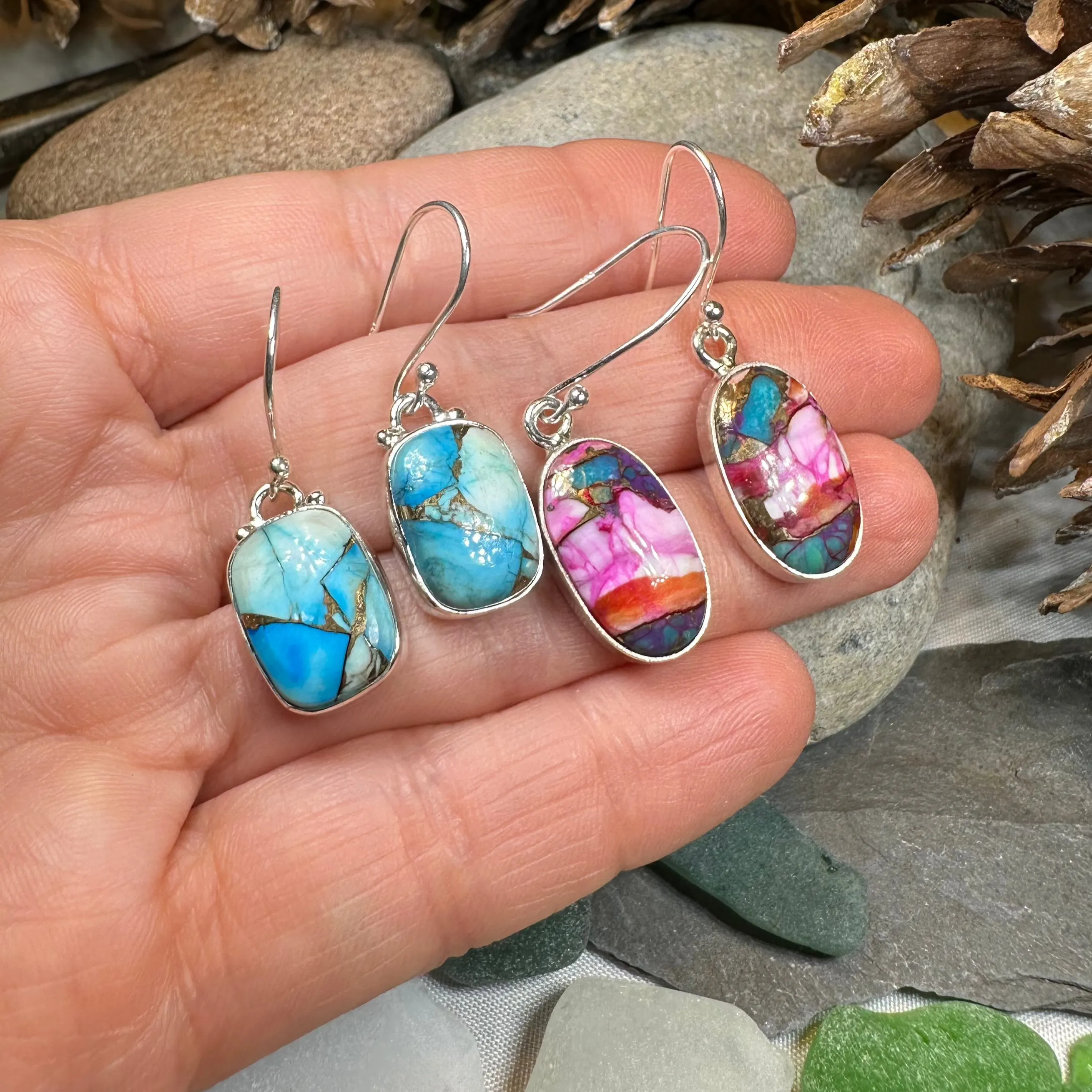 Classic Copper Turquoise Earrings