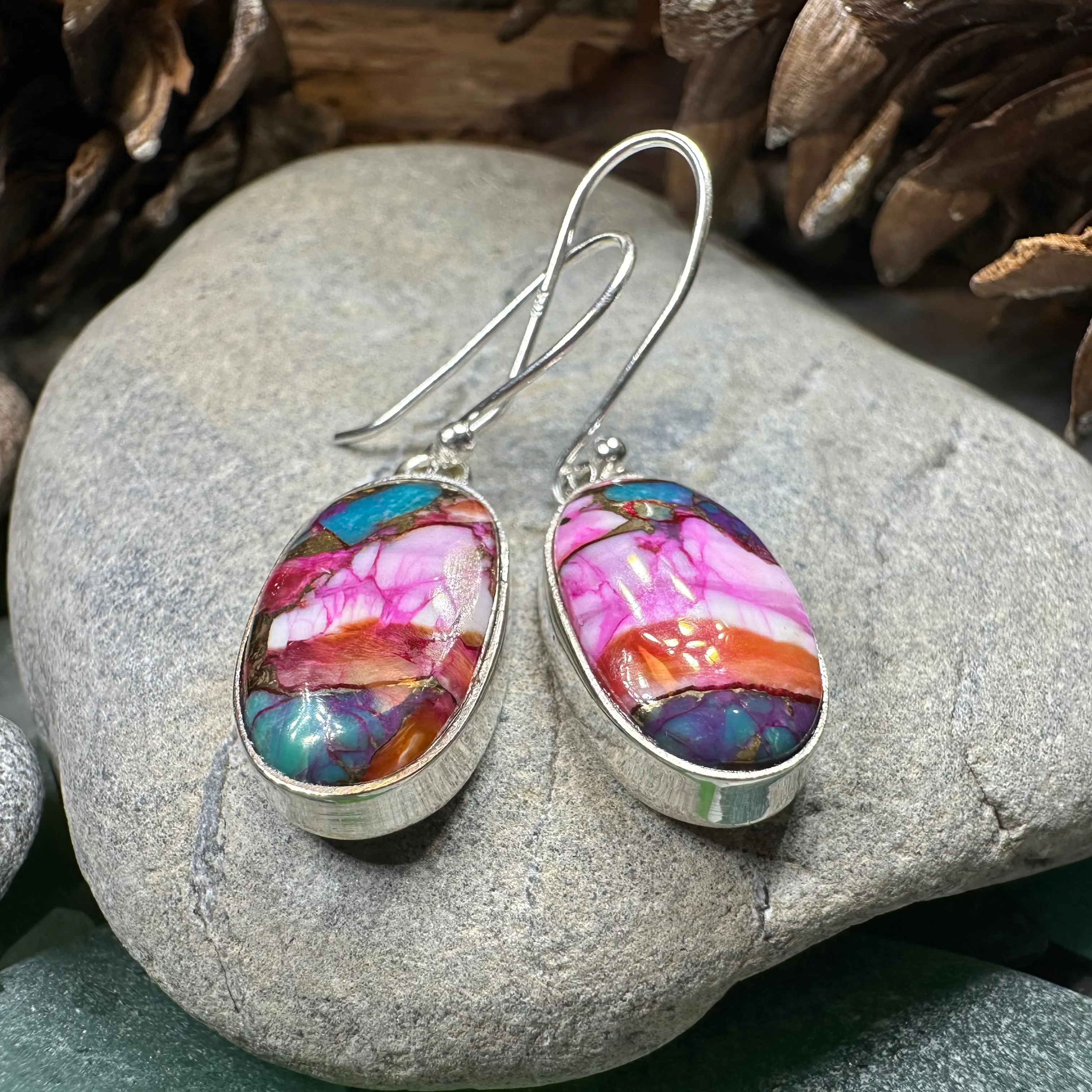 Classic Copper Turquoise Earrings