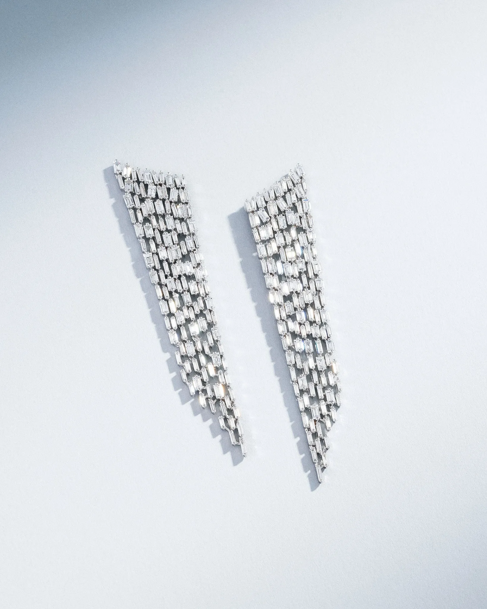 Classic Diamond Icicle Drop Earrings