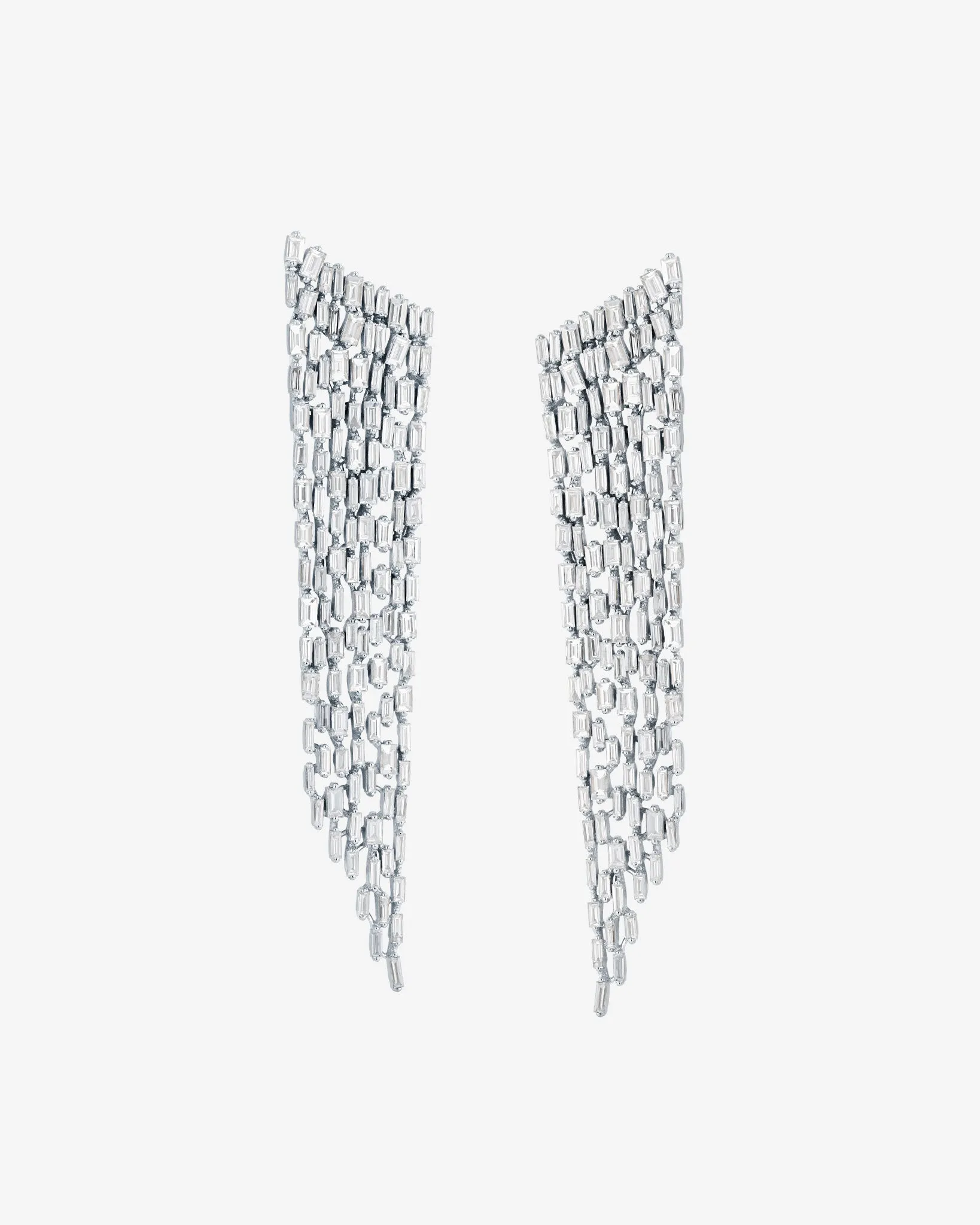 Classic Diamond Icicle Drop Earrings