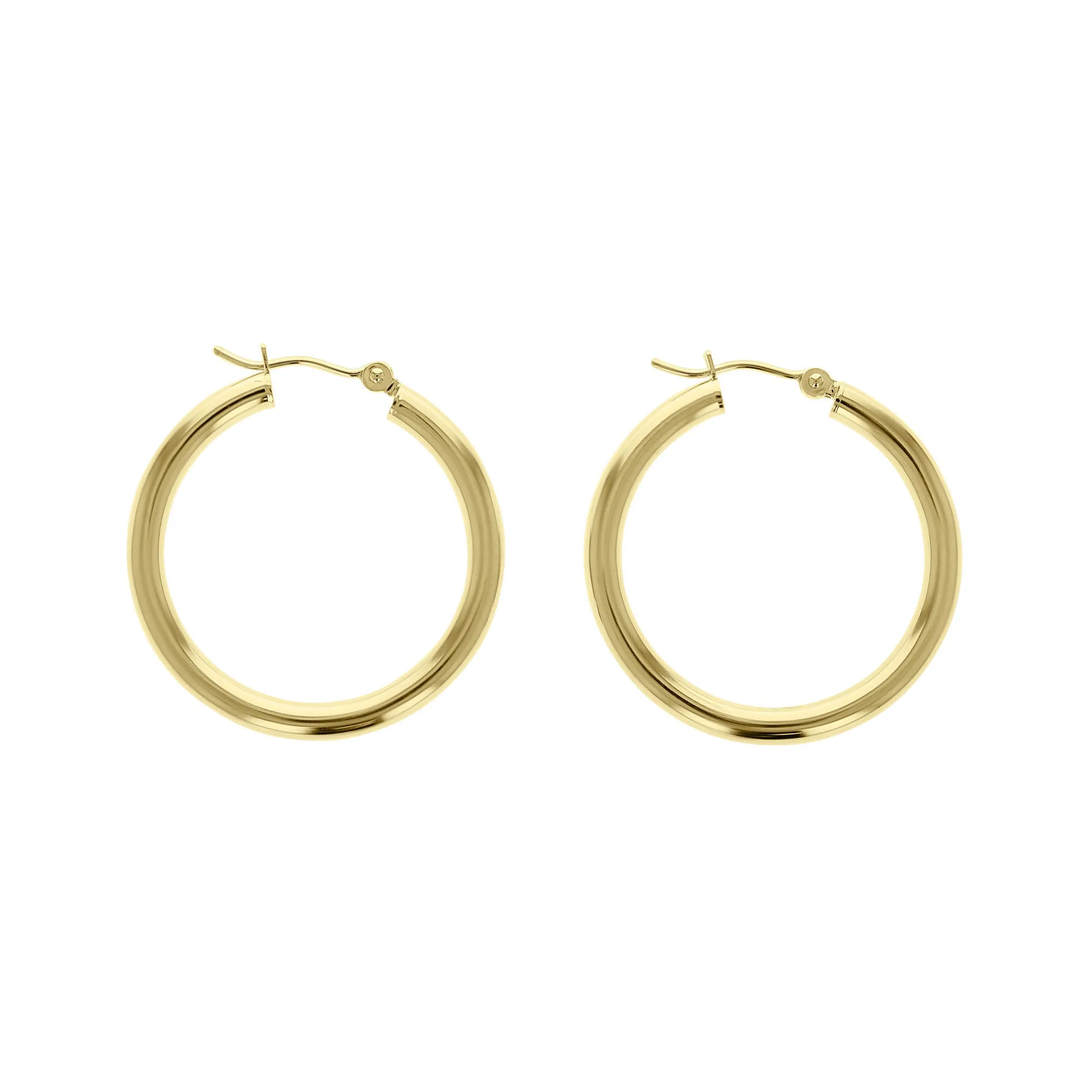 Classic Gold Hoop Earring - 3x30mm