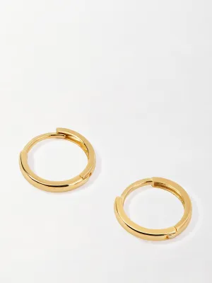 Classic gold huggie earrings