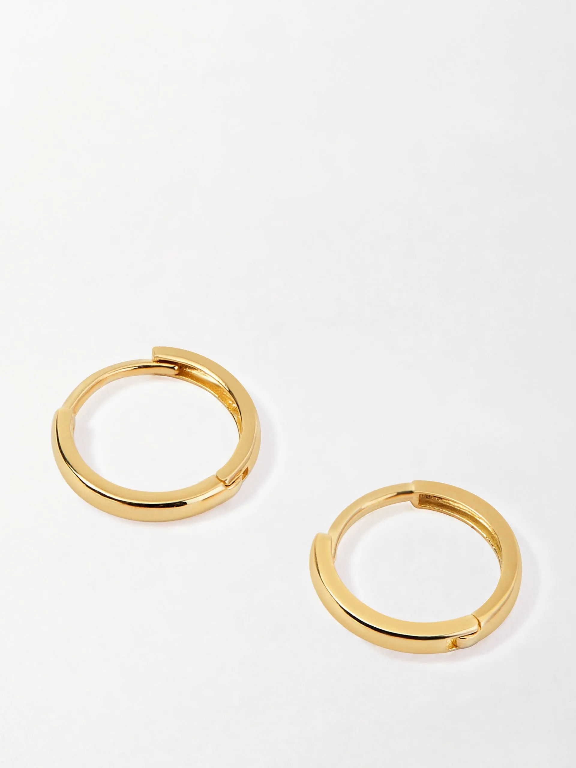 Classic gold huggie earrings