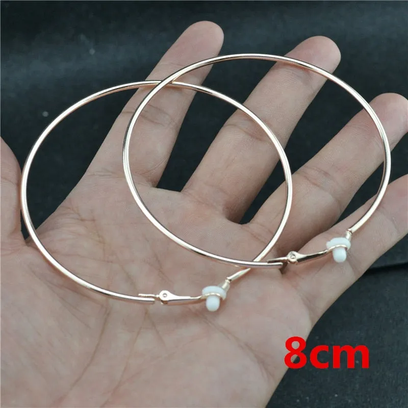 Classic Round Clip-On Hoop Earrings