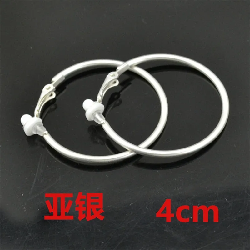 Classic Round Clip-On Hoop Earrings