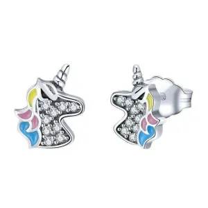 Classic Studded Unicorn Stud Earrings
