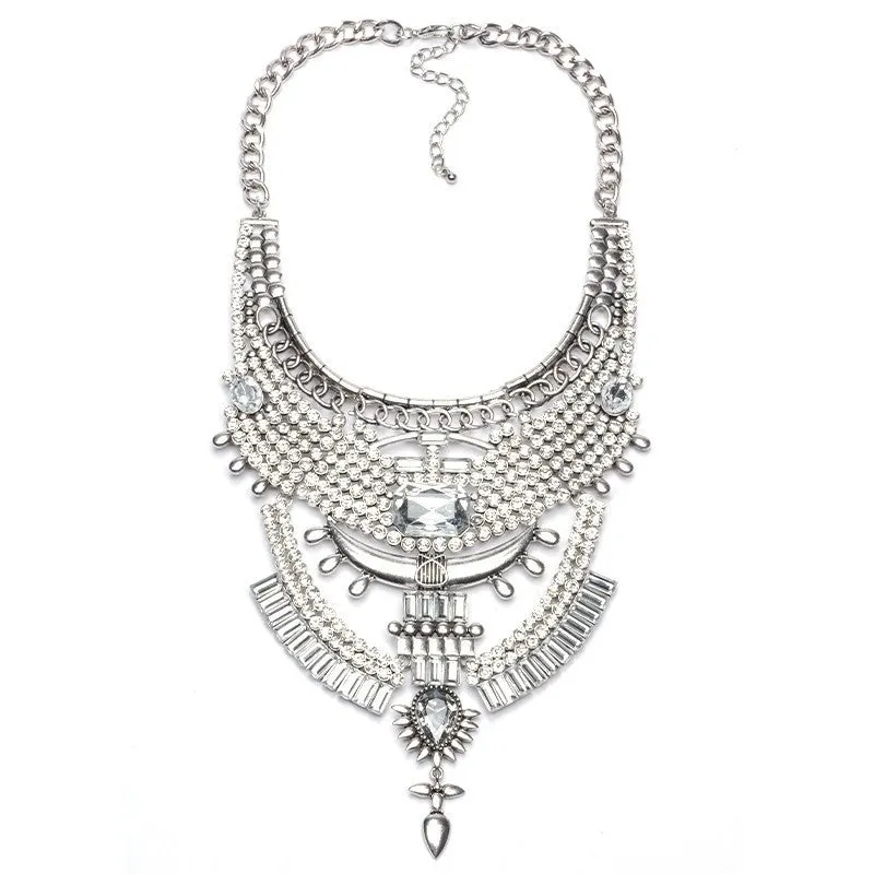 Collar ZA Necklaces & Pendants Vintage Crystal Maxi Choker