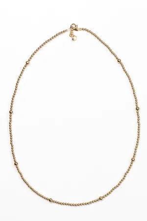 Combination Necklace - 3mm and 5mm bead size for 14k Gold Filled Beaded Necklace