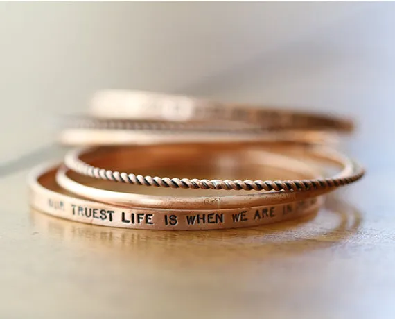 Copper Trio Bangle (S0363)
