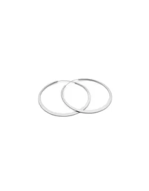 CREOLES MOON SILVER-PLATED MEDIUM