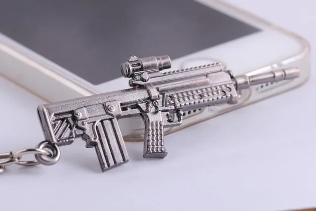 CSGO AK47 AMW Gun KeyChains Tritium Metal CS GO Keychain Keyring Key Holder For Best Friends Key Chains For Men Porta Porte Clef