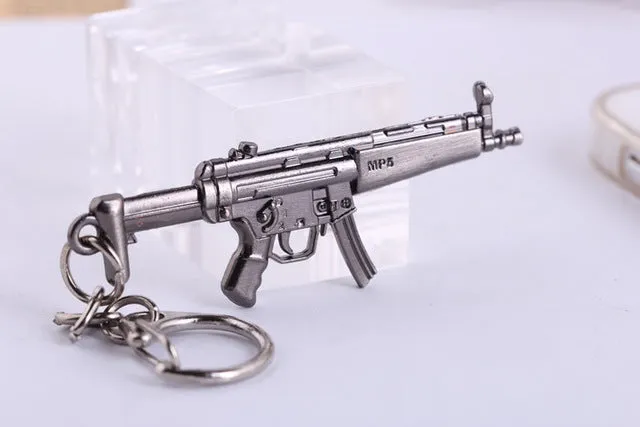 CSGO AK47 AMW Gun KeyChains Tritium Metal CS GO Keychain Keyring Key Holder For Best Friends Key Chains For Men Porta Porte Clef