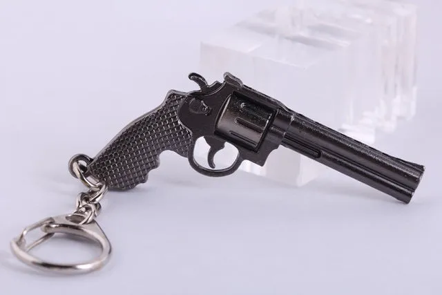 CSGO AK47 AMW Gun KeyChains Tritium Metal CS GO Keychain Keyring Key Holder For Best Friends Key Chains For Men Porta Porte Clef