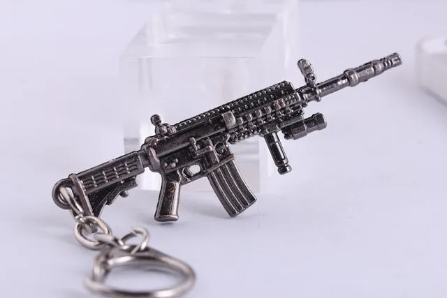CSGO AK47 AMW Gun KeyChains Tritium Metal CS GO Keychain Keyring Key Holder For Best Friends Key Chains For Men Porta Porte Clef