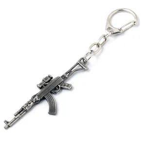 CSGO AK47 AMW Gun KeyChains Tritium Metal CS GO Keychain Keyring Key Holder For Best Friends Key Chains For Men Porta Porte Clef