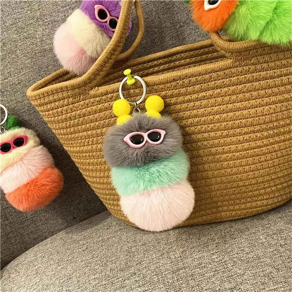 Cute Caterpillar Unique Keychains - K4176 - Cute Candy Color