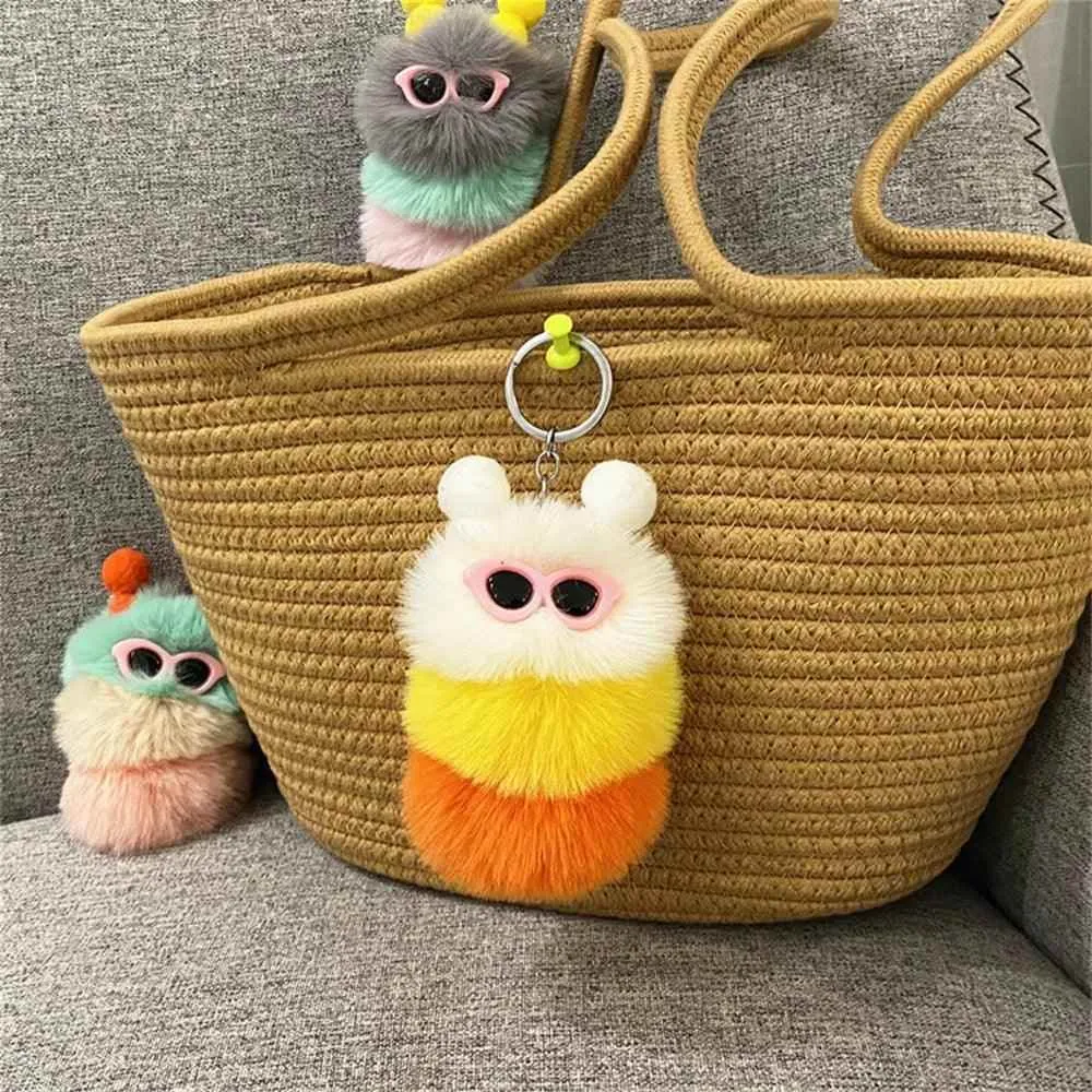 Cute Caterpillar Unique Keychains - K4176 - Cute Candy Color