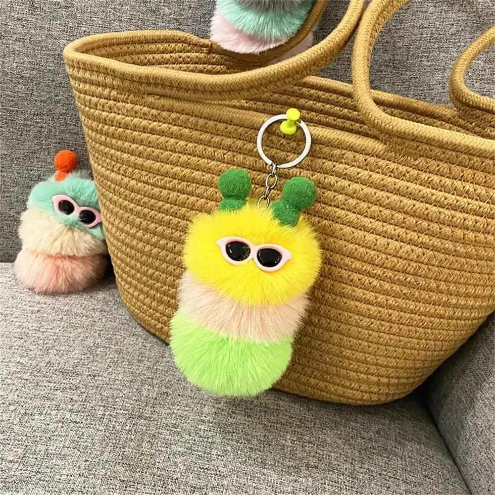 Cute Caterpillar Unique Keychains - K4176 - Cute Candy Color