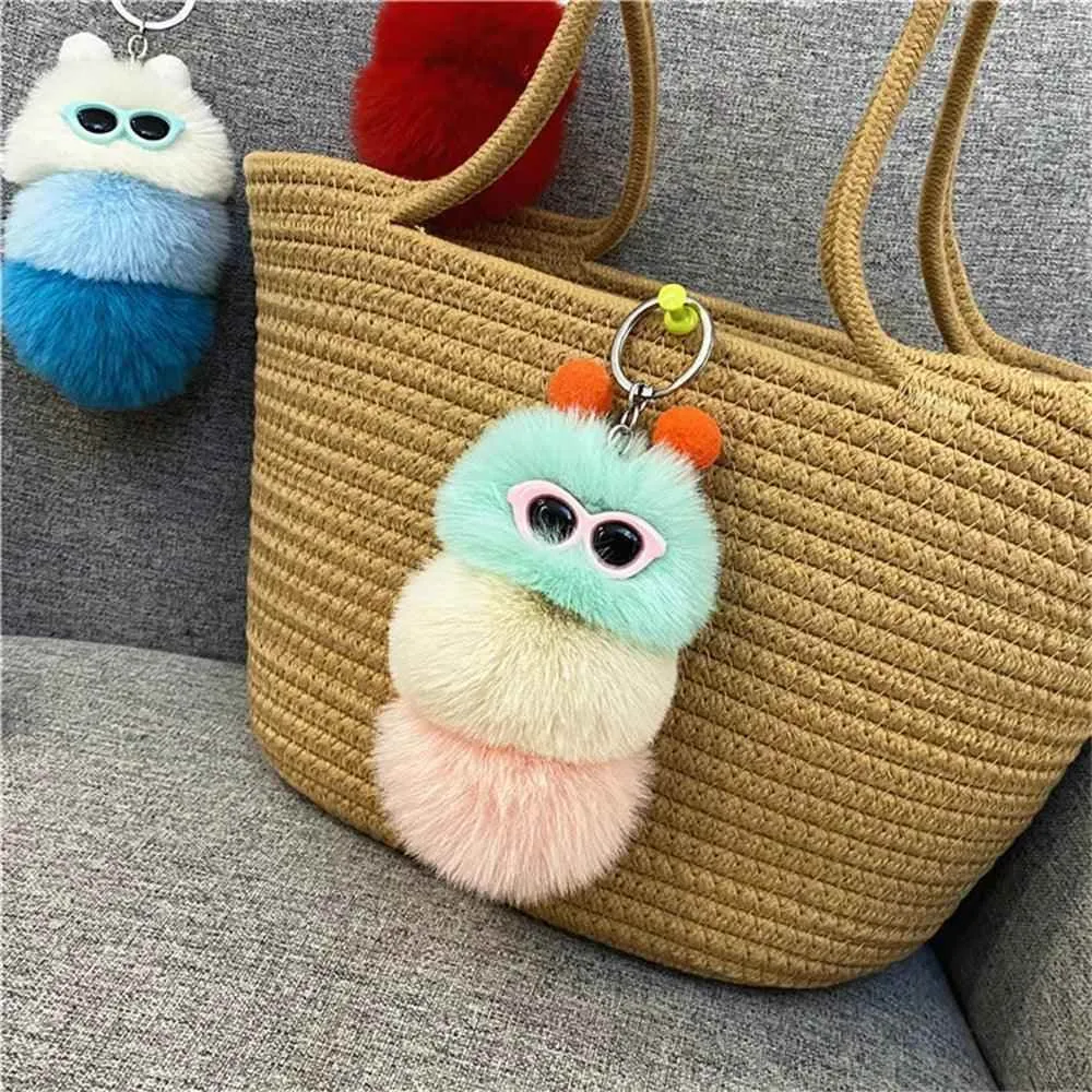 Cute Caterpillar Unique Keychains - K4176 - Cute Candy Color