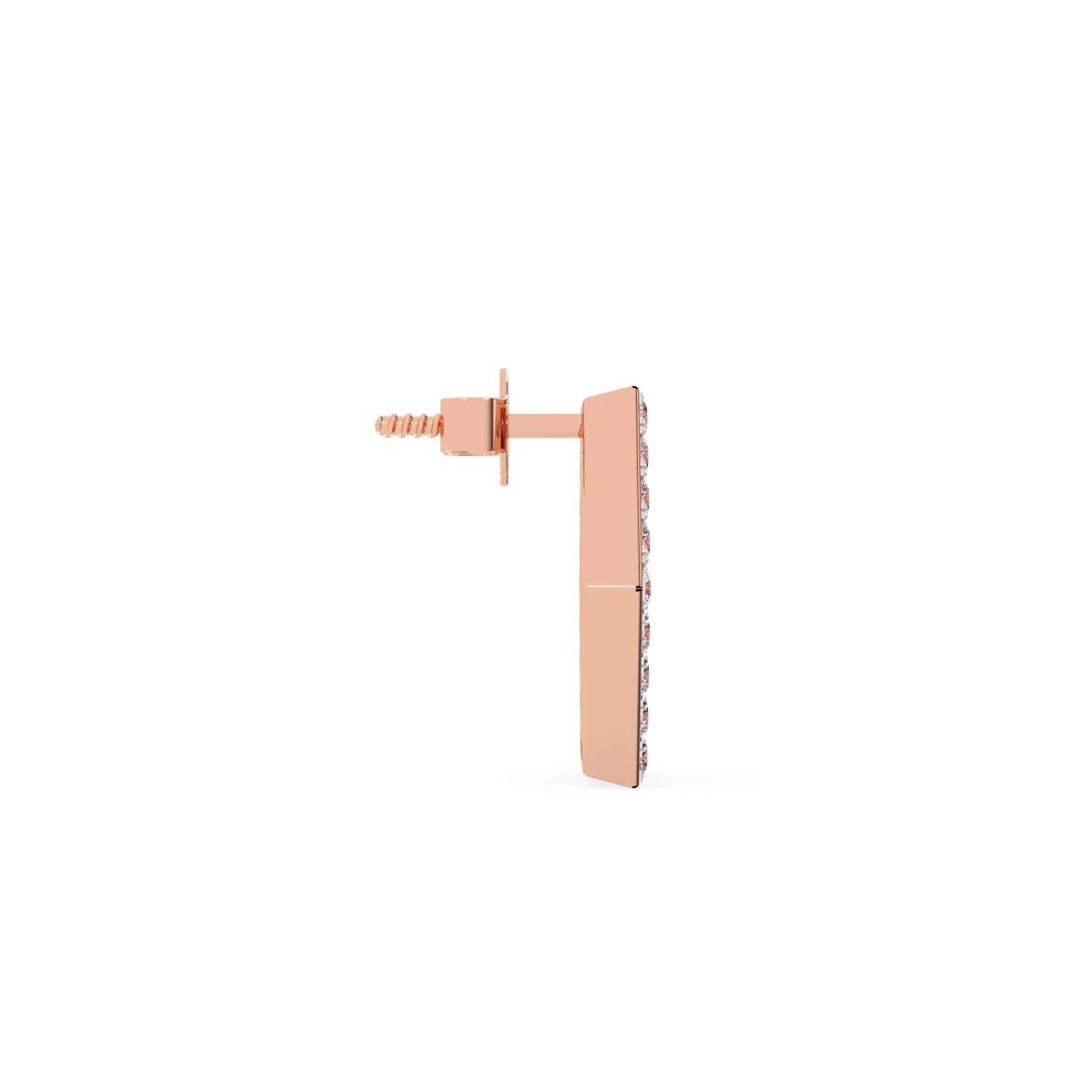 Delicate Open Hexagon Shaped Tiny Studs Earrings