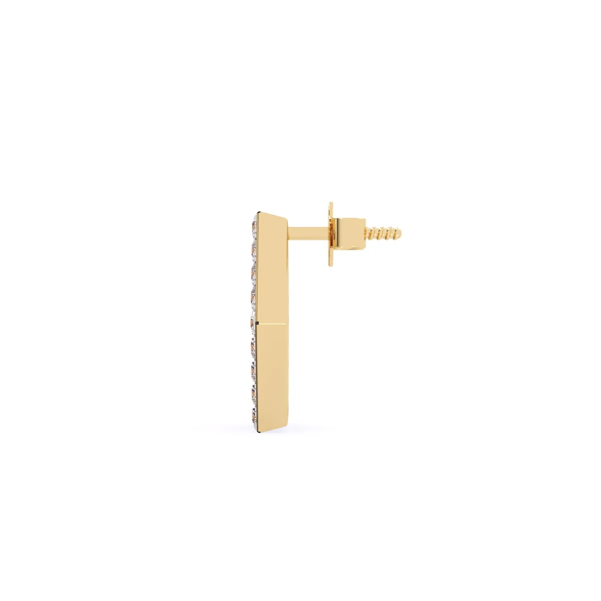 Delicate Open Hexagon Shaped Tiny Studs Earrings