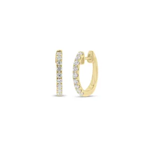 Diamond Classic Huggie Earrings