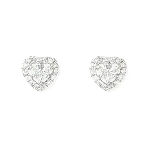 Diamond Heart Earrings