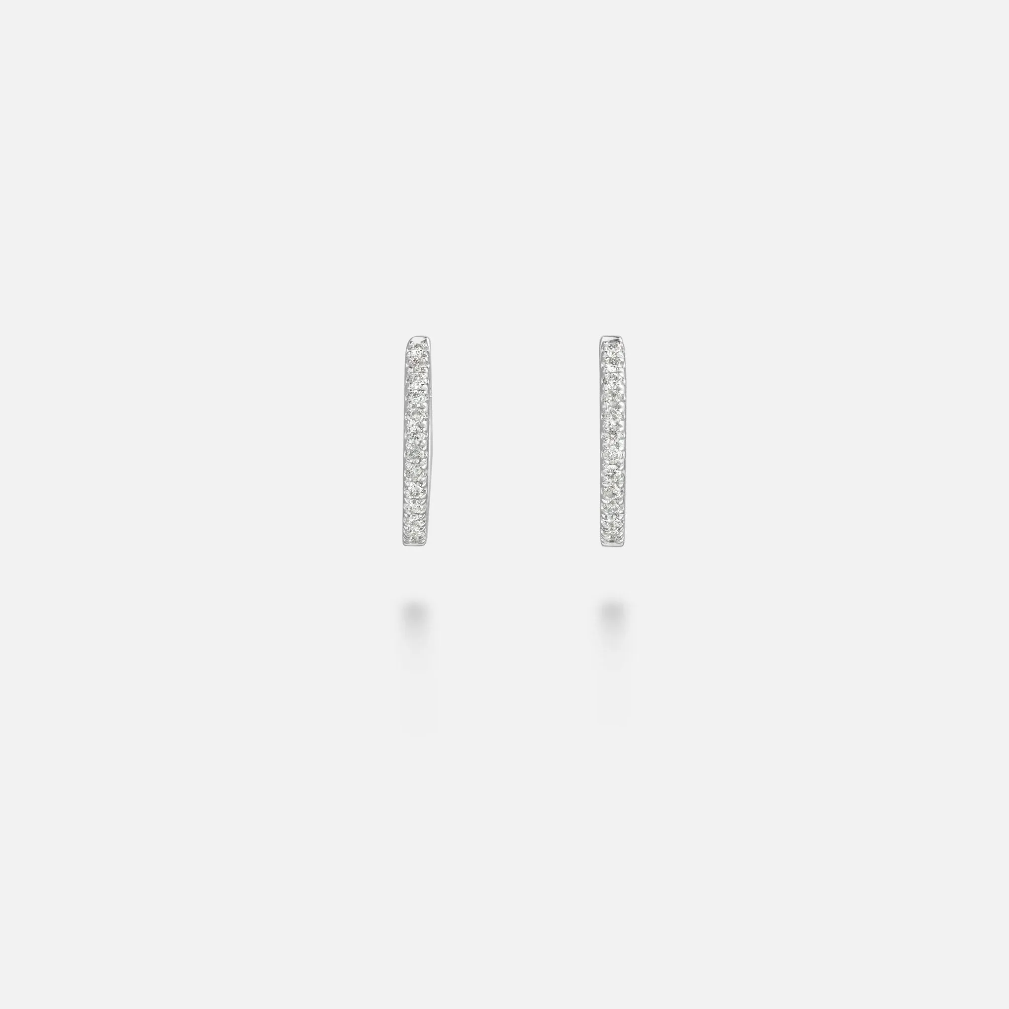 Diamond Pave Huggie Earrings