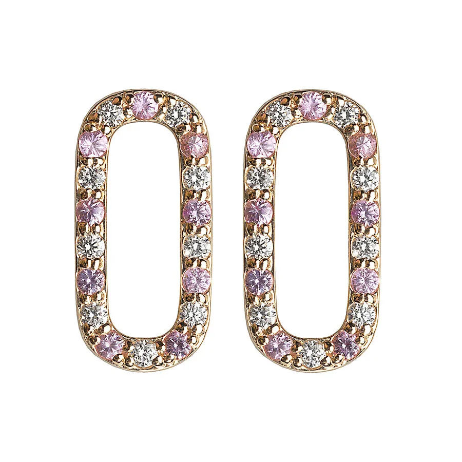 Diamond/Pink Sapphire Small Gemstone Add On Links