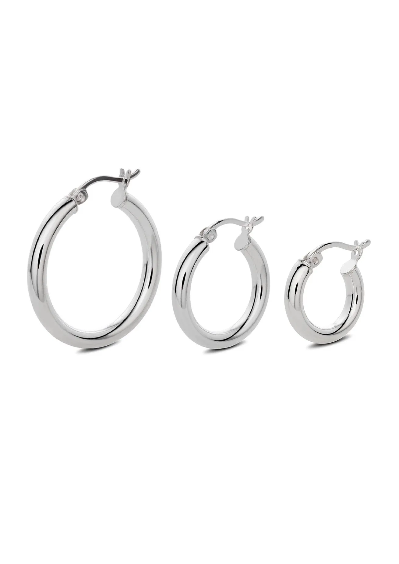 EDJ Hoops Trio Silver